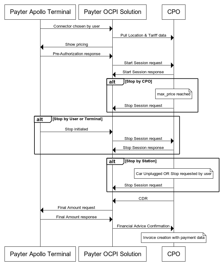 OCPI payment